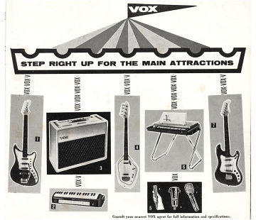 Documents relating to the Vox AC30, 1963