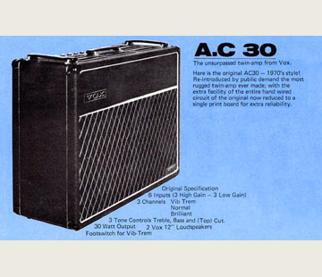 AC30s made in England, 1974-1975
