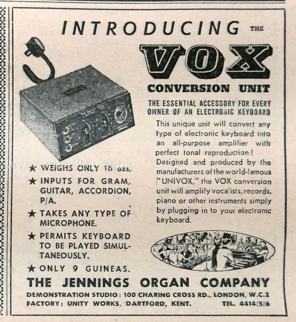 The Jennings Organ Company break out box for electronic organs