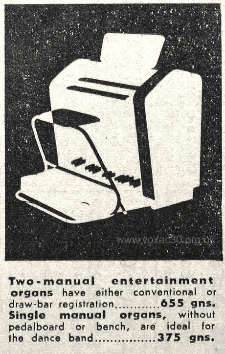 The Jennings Organ Company, November 1957