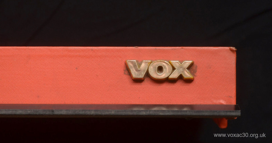 Vox Continental organ logo on inner lid, mid 1963