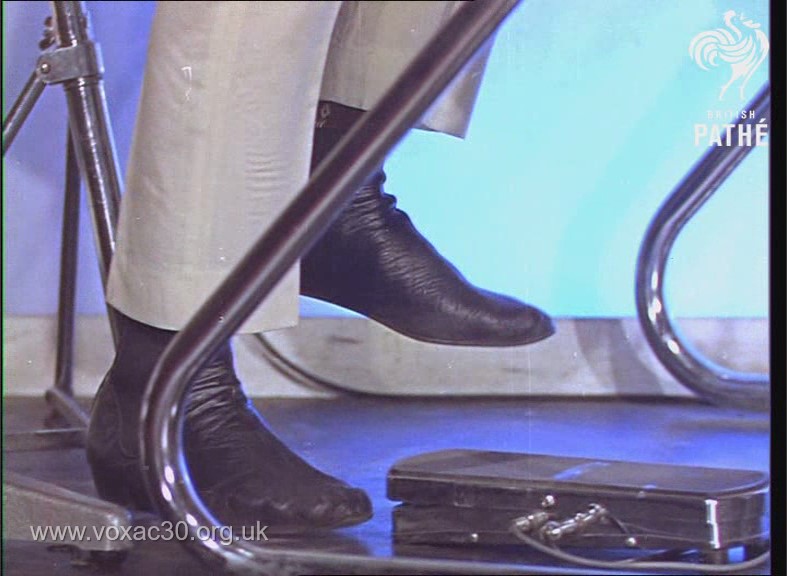 Early Vox Continental organ volume pedal, Mike Smith, Dave Clark Five, January 1964